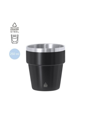 Verre personnalisé  Mayden Couleurs : argenté Matières : acier inoxydable recyclé objet promotionnel éco-responsable