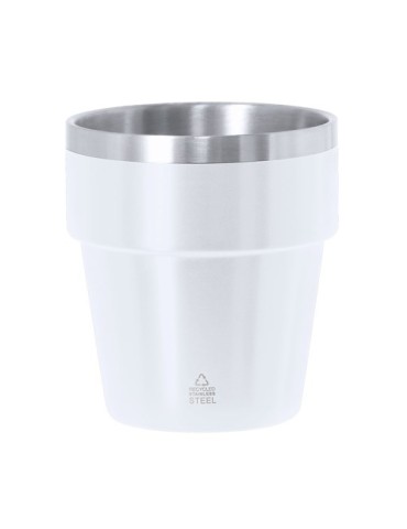 Verre personnalisé  Mayden Couleurs : bleu marine Matières : acier inoxydable recyclé cadeau collaborateur premium