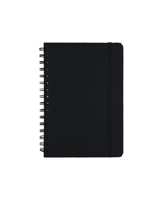 Cahier pratique Pusik Couleurs : bleu Matières : PU recyclé objet publicitaire robuste