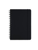 Cahier pratique Pusik Couleurs : noir Matières : PU recyclé personnalisable avec votre logo