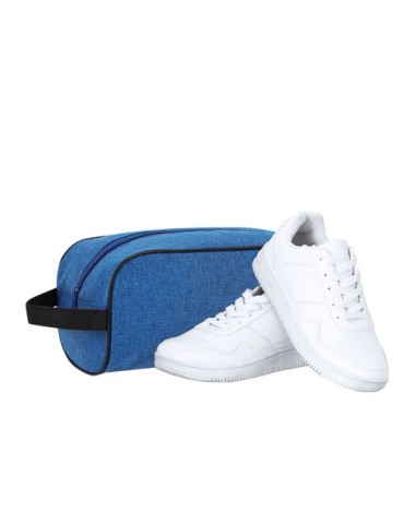 Sac Pratique à Chaussures Tornon Couleurs : bleu Matières : polyester recyclé objet publicitaire robuste