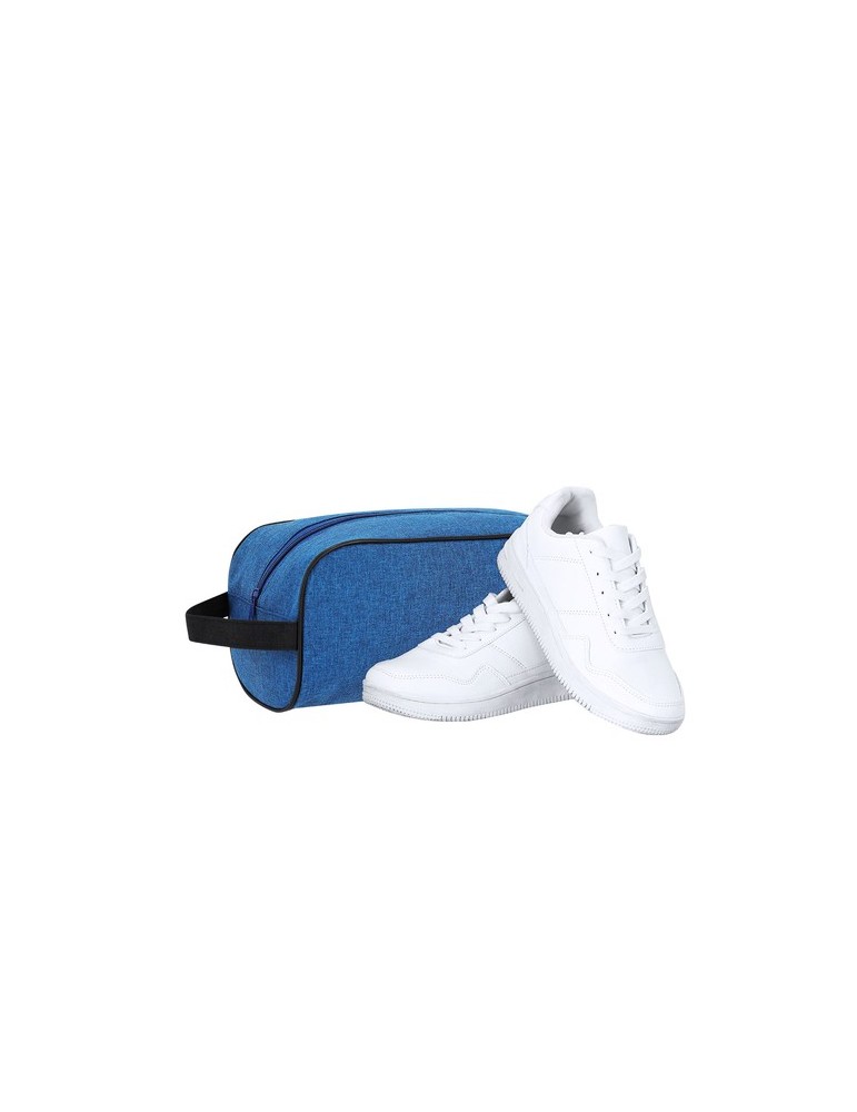 Sac Pratique à Chaussures Tornon Couleurs : bleu Matières : polyester recyclé objet publicitaire robuste