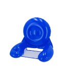 Fauteuil confortable Kokoro Matières : PVC Couleurs : bleu personnalisable avec votre logo