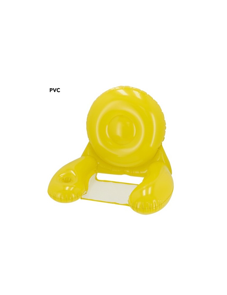 Fauteuil confortable Kokoro Matières : PVC Couleurs : bleu objet promotionnel éco-responsable