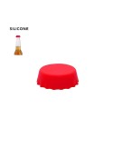 Capsule Pratique de Bouteille Osbourne Matières : silicone Couleurs : rouge objet promotionnel éco-responsable