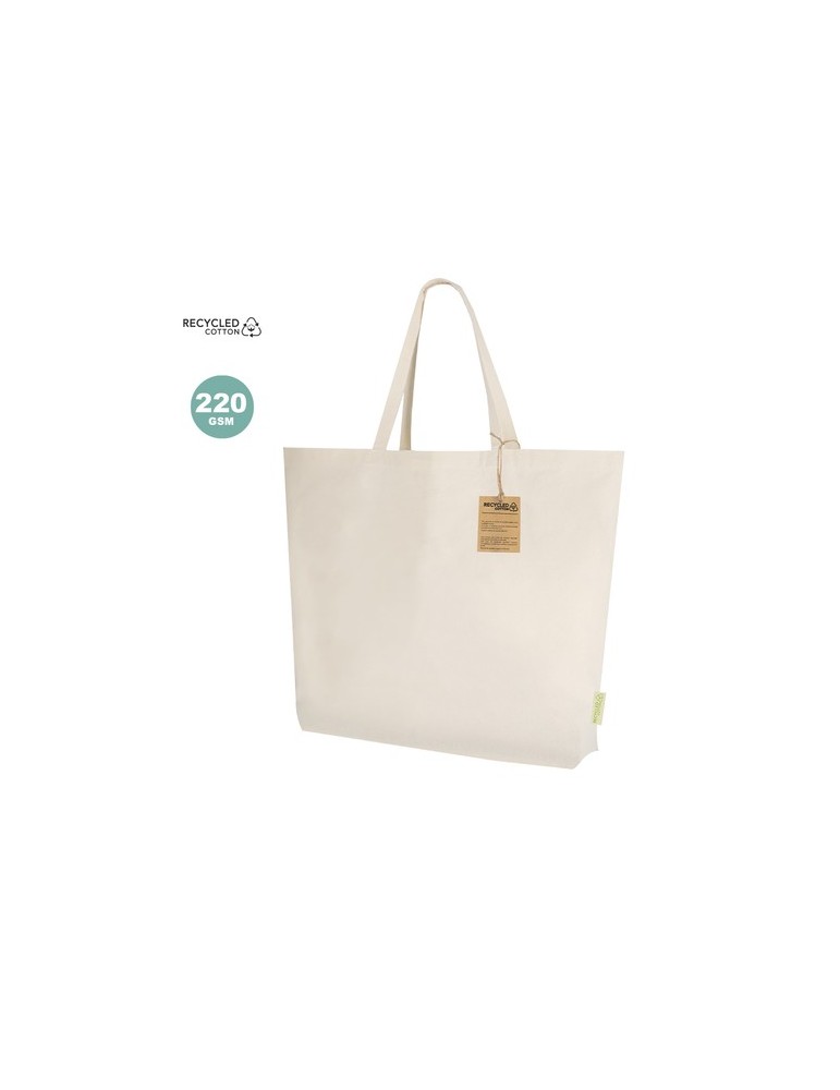 Sac pratique Todar Matières : coton recyclé Couleurs : naturel personnalisable avec votre logo