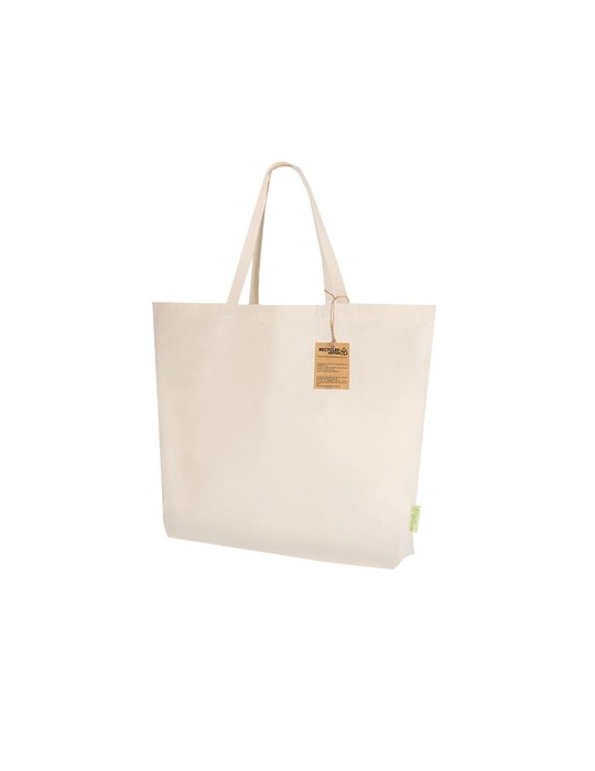 Sac pratique Todar Matières : coton recyclé Couleurs : naturel cadeau entreprise pas cher