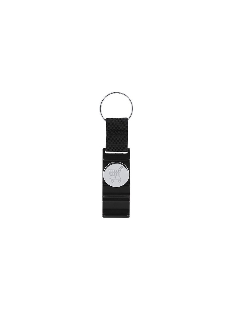 Porte-Clés Support Monnaie Pratique Nevin Matières : aluminium Couleurs : noir