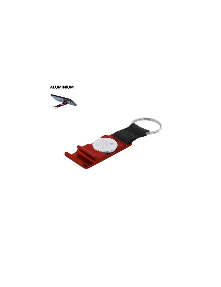 Porte-Clés Support Monnaie Pratique Nevin Matières : aluminium Couleurs : noir marquage laser ultra précis