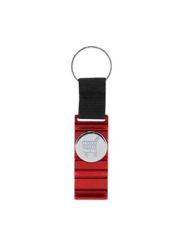 Porte-Clés Support Monnaie Pratique Nevin Matières : aluminium Couleurs : noir objet promo petit budget
