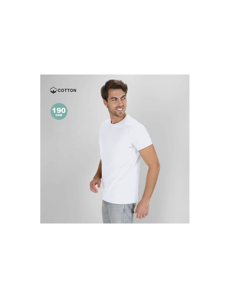 T-Shirt Blanc Adulte Confortable Perkins Matières : coton Taille textile : XS Couleurs : blanc personnalisation rapide en France