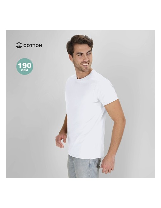 T-Shirt Blanc Adulte Confortable Perkins Matières : coton Taille textile : XS Couleurs : blanc personnalisation rapide en France