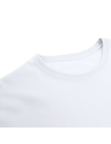 T-Shirt Blanc Adulte Confortable Perkins Matières : coton Taille textile : XL Couleurs : blanc cadeau client original