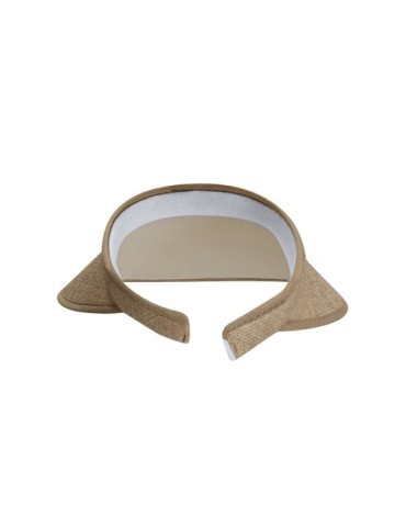 Visière chic Varmin Matières : polyester Couleurs : naturel cadeau client original