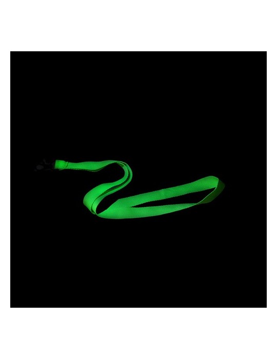 Lanyard publicitaire personnalisé Cofmil Matières : polyester Couleurs : vert fluo cadeau client original