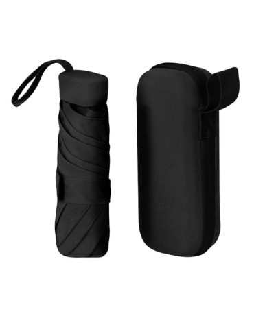 Parapluie publicitaire pliable Ottis Matières : polyester Couleurs : noir