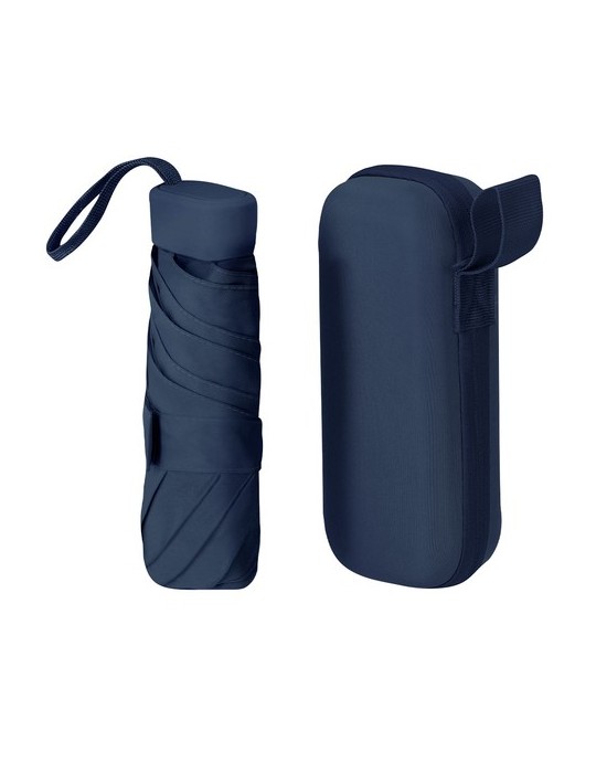 Parapluie publicitaire pliable Ottis Matières : polyester Couleurs : noir personnalisation sur mesure