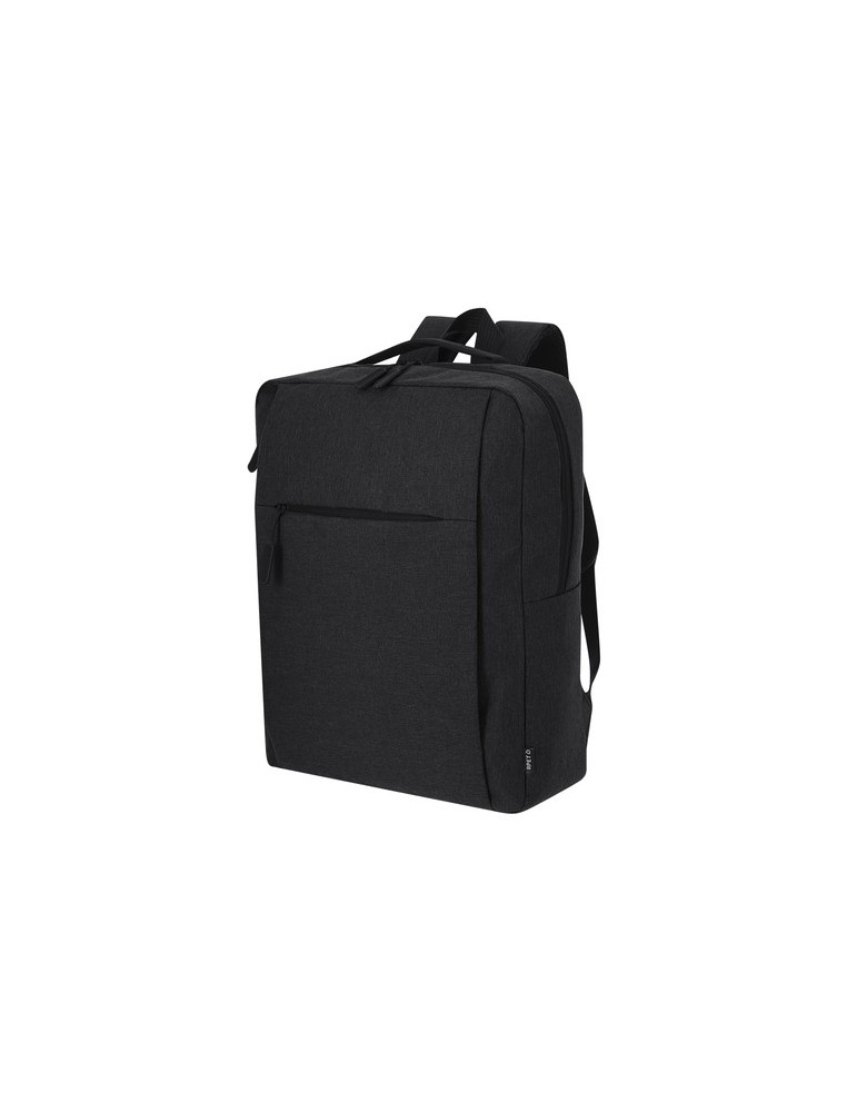 Sac à Dos personnalisé  Maxtry Couleurs : bleu marine Matières : polyester recyclé cadeau affaires élégant