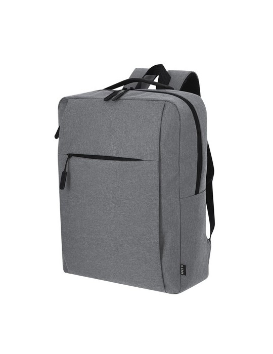 Sac à Dos personnalisé  Maxtry Couleurs : bleu marine Matières : polyester recyclé goodies publicitaire durable