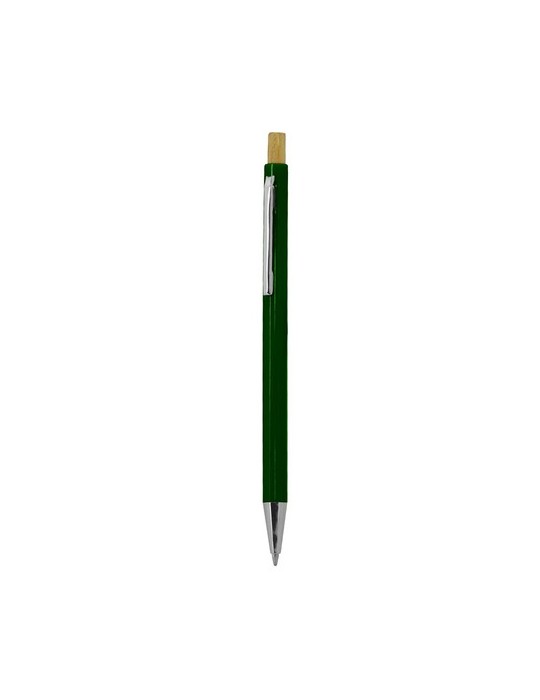 Stylo publicitaire personnalisé Zukry Matières : bambou Couleurs : vert