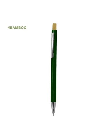 Stylo publicitaire personnalisé Zukry Matières : bambou Couleurs : vert 2