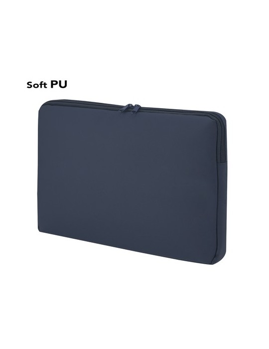 Housse personnalisée pour ordinateur portable Pravesh Matières : PU Couleurs : bleu marine impression haute définition