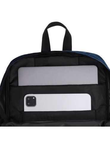 Sac à Dos  personnalisable Necco Couleurs : bleu marine Matières : polyester recyclé goodies personnalisé en stock