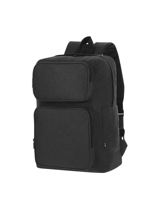 Sac à Dos  personnalisable Necco Couleurs : noir Matières : polyester recyclé personnalisable avec votre logo
