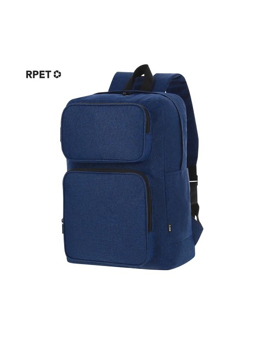 Sac à Dos  personnalisable Necco Couleurs : noir Matières : polyester recyclé impression haute définition