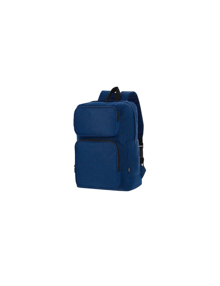 Sac à Dos  personnalisable Necco Couleurs : noir Matières : polyester recyclé livraison express 24h 48h