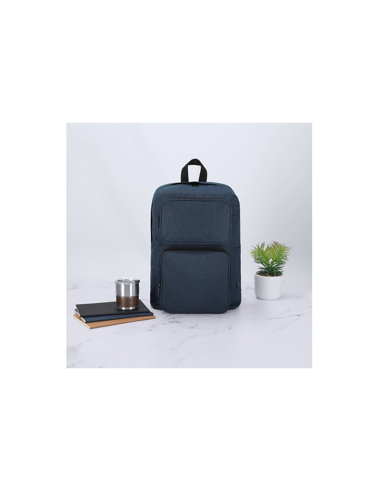 Sac à Dos  personnalisable Necco Couleurs : gris Matières : polyester recyclé personnalisation sur mesure