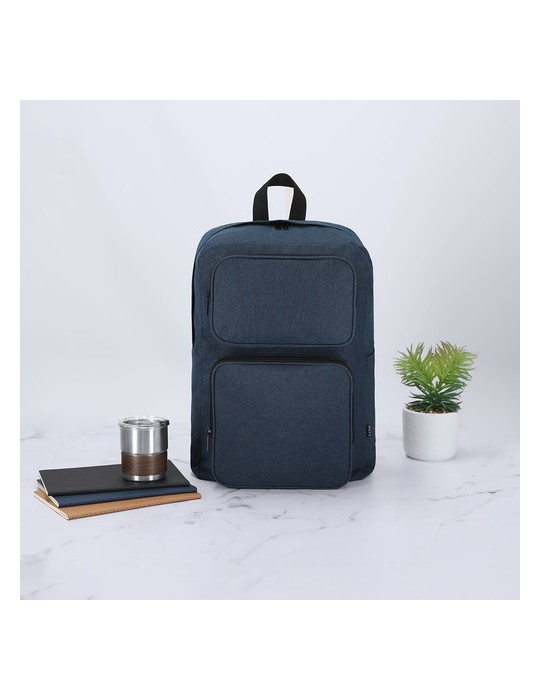 Sac à Dos  personnalisable Necco Couleurs : gris Matières : polyester recyclé personnalisation sur mesure
