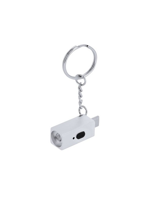 Briquet Électrique Personnalisé Porte-Clés Parris Matières : aluminium Couleurs : noir marquage laser ultra précis