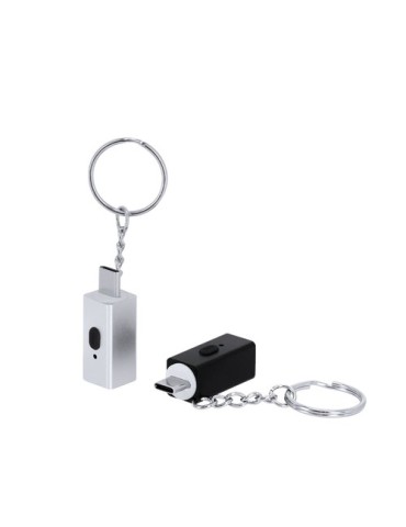 Briquet Électrique Personnalisé Porte-Clés Parris Matières : aluminium Couleurs : noir accessoire événementiel unique