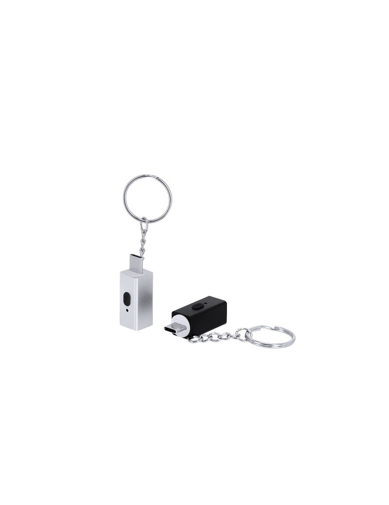 Briquet Électrique Personnalisé Porte-Clés Parris Matières : aluminium Couleurs : noir accessoire événementiel unique