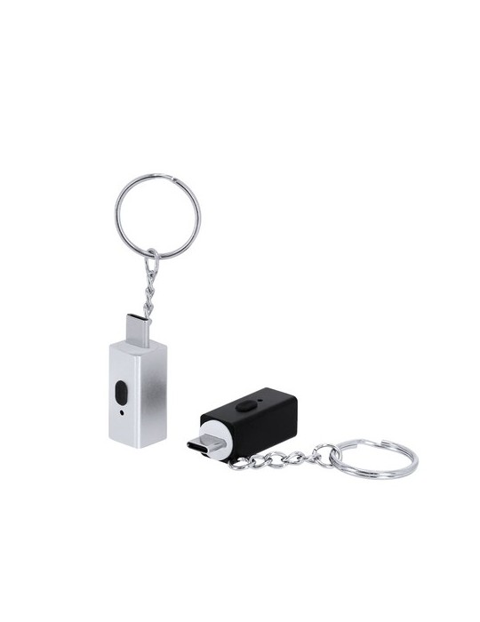 Briquet Électrique Personnalisé Porte-Clés Parris Matières : aluminium Couleurs : noir accessoire événementiel unique