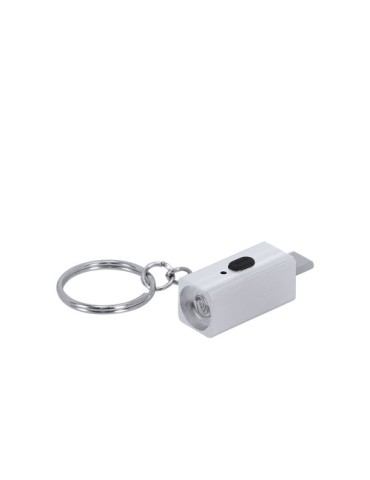 Briquet Électrique Personnalisé Porte-Clés Parris Matières : aluminium Couleurs : noir objet publicitaire robuste