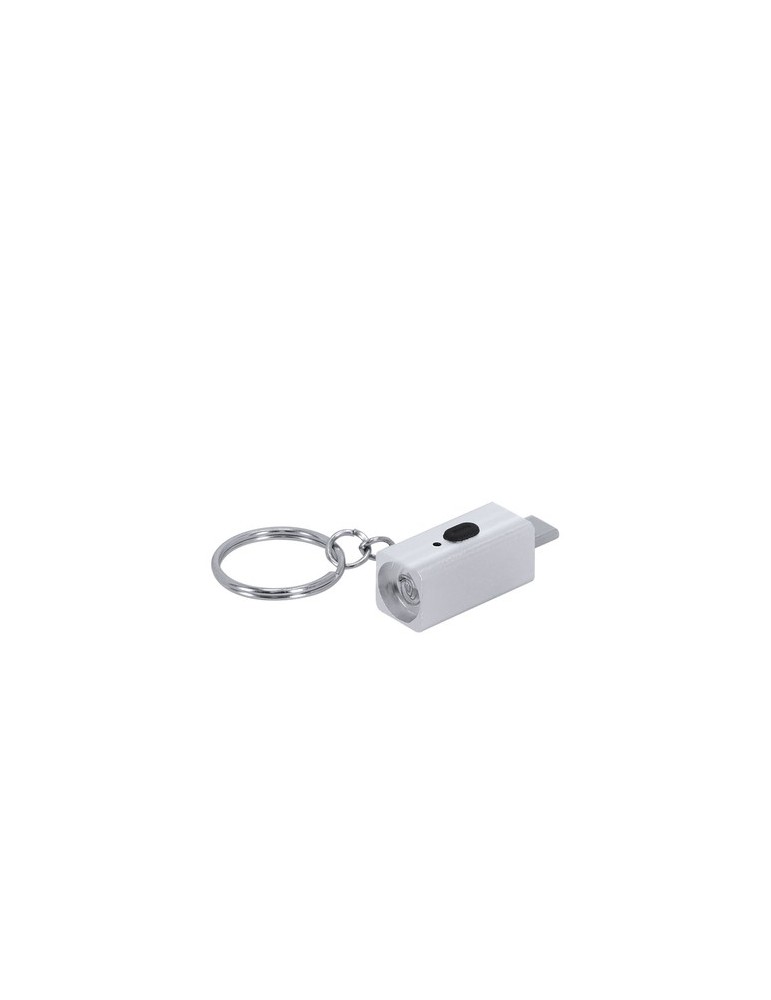 Briquet Électrique Personnalisé Porte-Clés Parris Matières : aluminium Couleurs : noir objet publicitaire robuste
