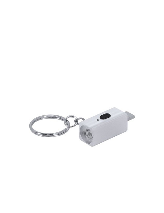 Briquet Électrique Personnalisé Porte-Clés Parris Matières : aluminium Couleurs : noir objet publicitaire robuste