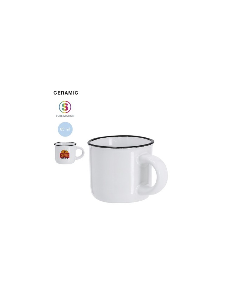 Tasse personnalisée de sublimation Monbeik Matières : céramique Couleurs : noir personnalisable avec votre logo