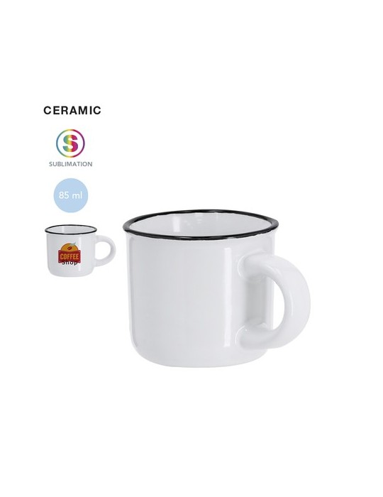 Tasse personnalisée de sublimation Monbeik Matières : céramique Couleurs : noir personnalisable avec votre logo