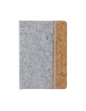 Bloc Notes Publicitaire Éco-responsable Driscol Matières : liège Couleurs : gris foncé goodies personnalisé en stock