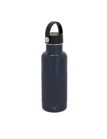 Bidon Thermique Éco-responsable Welker Couleurs : bleu marine Matières : acier inoxydable recyclé cadeau collaborateur premium