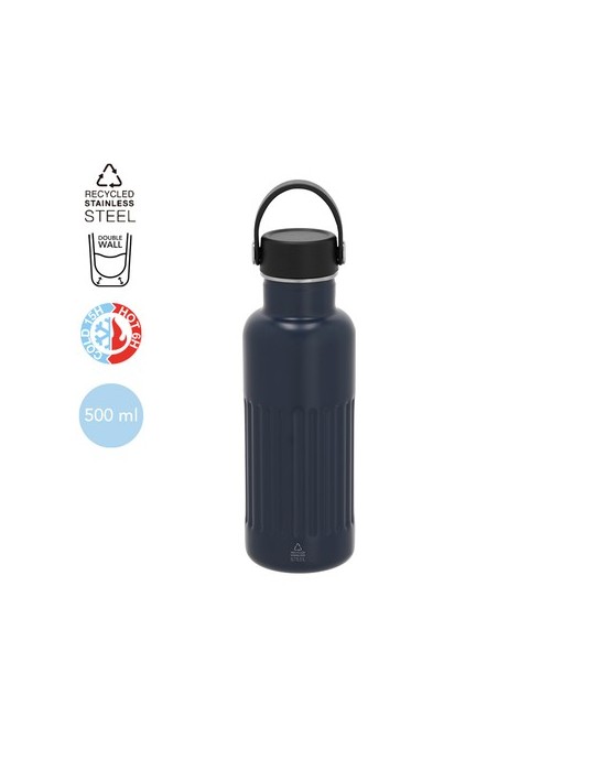 Bidon Thermique Éco-responsable Welker Couleurs : noir Matières : acier inoxydable recyclé marquage laser ultra précis