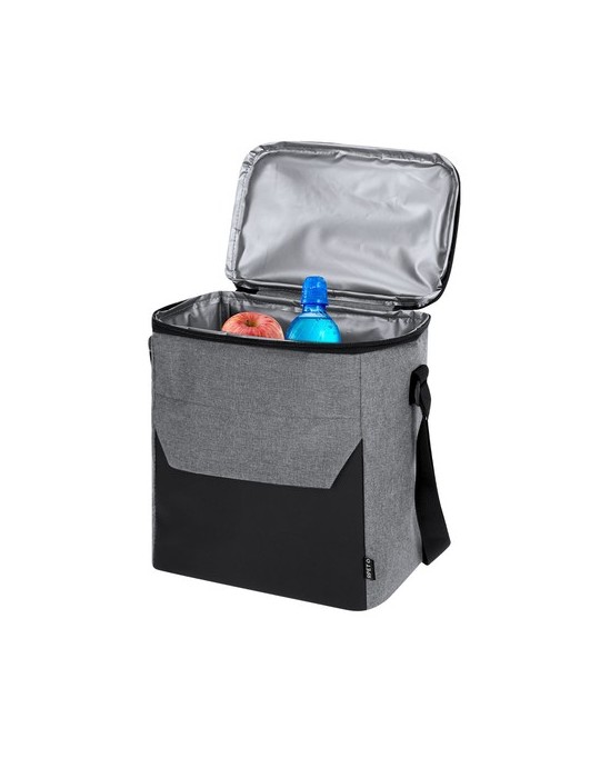 Glacière publicitaire  Jocko Matières : PET recyclé Couleurs : bleu marine personnalisation rapide en France