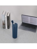 Bidon thermique personnalisé 500 ml Royan Matières : acier inoxydable Couleurs : noir cadeau affaires élégant