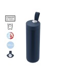 Bidon thermique personnalisé 500 ml Royan Matières : acier inoxydable Couleurs : blanc impression haute définition