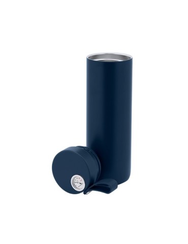 Bidon thermique personnalisé 500 ml Royan Matières : acier inoxydable Couleurs : bleu marine objet promotionnel éco-responsable