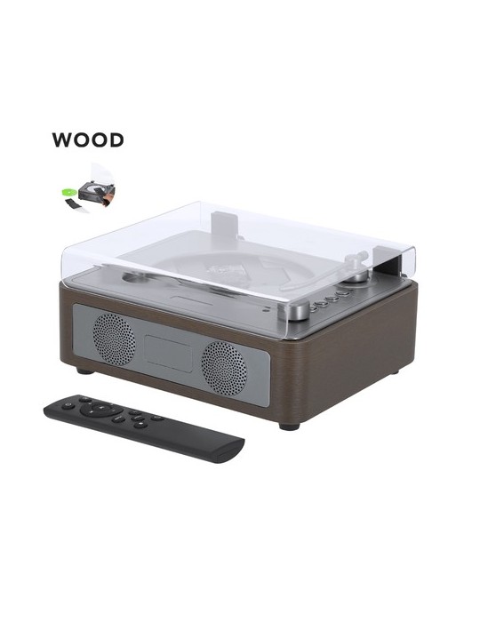 Lecteur CD publicitaire personnalisé Hopson Matières : bois Couleurs : naturel personnalisable avec votre logo
