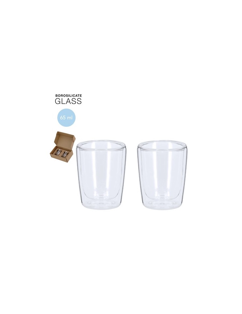 Set de verres publicitaires s Frilux Matières : borosilicate Couleurs : transparent personnalisable avec votre logo